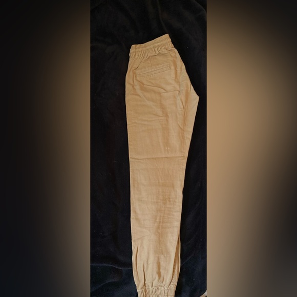 Fairplay All is Fair Women’s Tan Mid Rise Cropped Joggers Size 25 - Picture 6 of 6